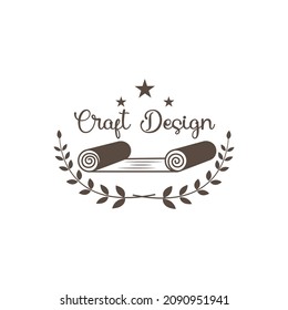 carpet  logo design industry illustration vector leaf