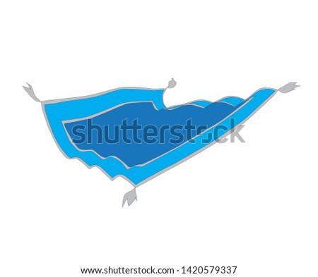 carpet magic  flying blue color