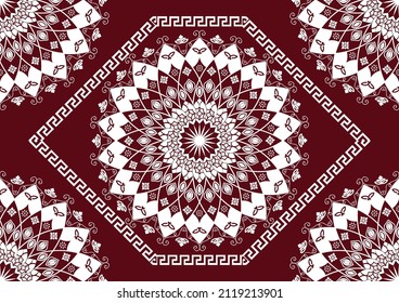 Carpet mandala design vector texture