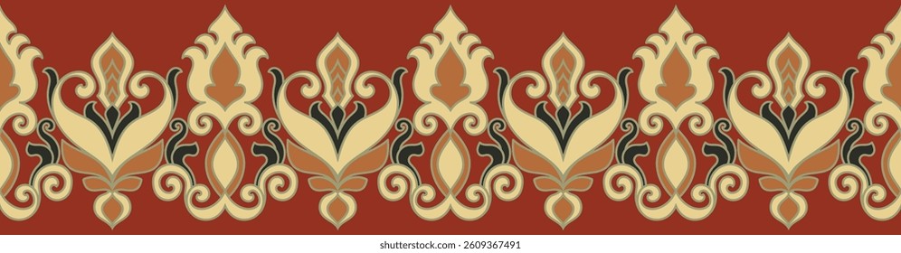 Carpet pattern border for vintage border, seamless border, abstract pattern