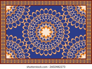 carpet pattern luxury, classic elegance, and meticulous craftsmanship. It is suitable for use as a decorative pattern for backgrounds, carpets, fabrics,  digital artwork vintage and opulent aesthetic 