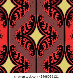 Carpet pattern Persian. Geometric ethnic oriental seamless pattern traditional Design for background. african pattern. rug , tile , wallpaper , Vector illustration. American