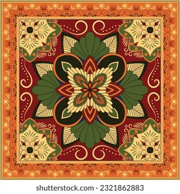 Carpet pattern. Rectangular prayer mats, prayer mats, tea mats, meditation mats.