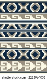 Carpet pattern. Seamless geometry. Western handmade saddle blanket rug pattern, Aztec,