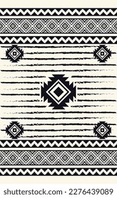 Carpet pattern. Seamless geometry. Western handmade saddle blanket rug pattern, Aztec,