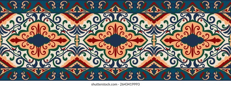 carpet pattern Textile digital design motif pattern decor hand made artwork frame gift card wallpaper women cloth front back and duppata print element of baroque ornament paisley abstract border rug
