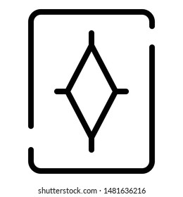 Carpet with a rhombus icon. Outline carpet with a rhombus vector icon for web design isolated on white background