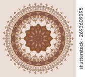 Carpet ring, Persian carpet pattern, circular carpet pattern