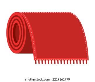 carpet roll icon isolated style