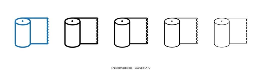 Carpet roll icon Outline vector logo for web ui