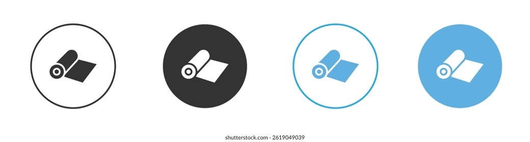 Ícone de rolo de tapete simples ícone de vetor plano pack