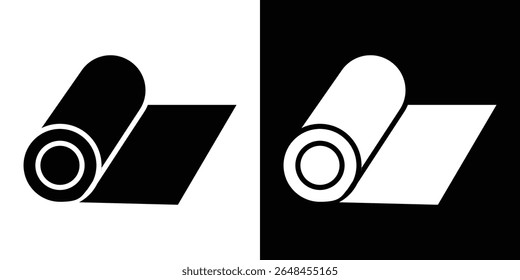 Carpet roll icon symbol collection. Flat vector stock illustration.