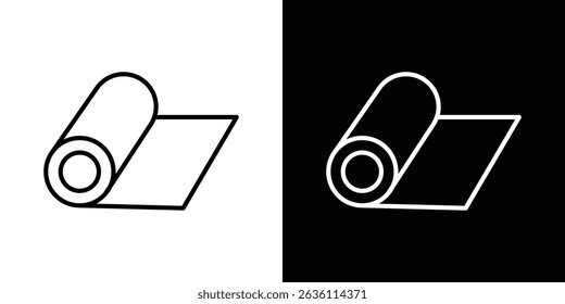 Carpet roll icon symbol concept for graphic design, Website, UI. EPS
