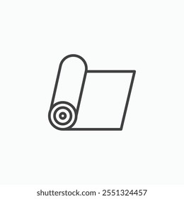 Carpet roll icon vector illustration. EPS10