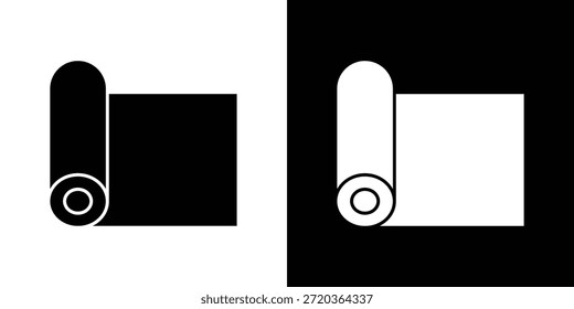 Iconos de rollo de alfombra para proyectos gráficos y de Diseño web