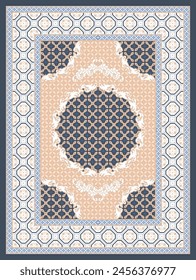 carpet rug design vector template 