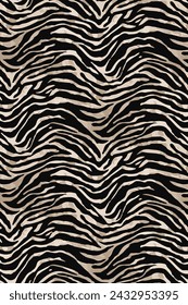 Teppichteppich Tiger Muster. Dunkle und helle Farbe. Keine Grenze.