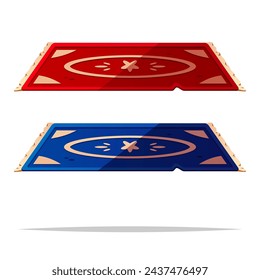 Carpet rug vector isolated illustration