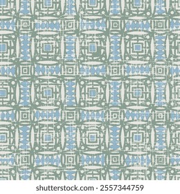 Carpet and Rugs textile design with grunge and distressed slub texture repeat green with blue pattern,Modern Geometry and decor repeat pattern on a creative texture surface with High-definition