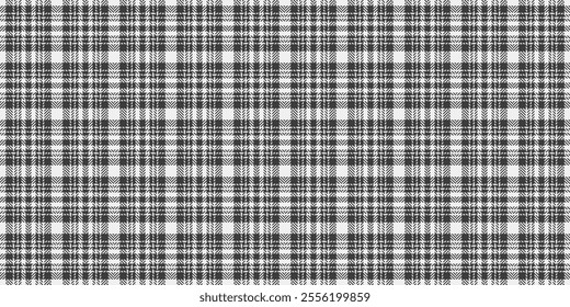 Carpet seamless pattern fabric, sheet vector background textile. Apartment tartan check texture plaid in white and grey colors palette.