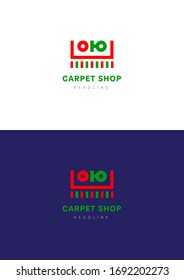 Carpet shop company logo template.