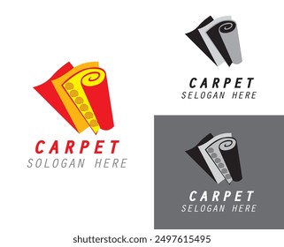 Carpet Sign Fabric Roll Logo and symbol. 