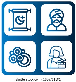 einfache Symbole auf dem Teppich. Enthält Symbole wie Islam, Moslem, Teppich, Schauspielerin, kann für Web, Handy und Logo verwendet werden