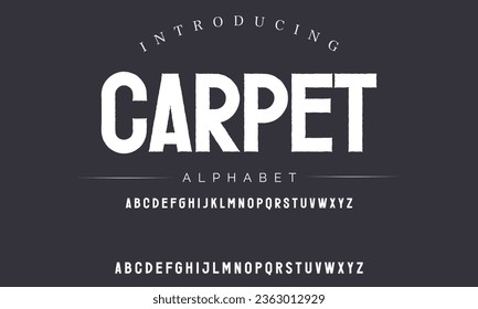 Carpet Sport Modern Italic Alphabet Font. Typography urban style fonts for technology, digital, movie logo design. vector illustration