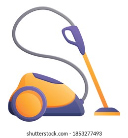 Carpet steam cleaner icon. Cartoon of carpet steam cleaner vector icon for web design isolated on white background