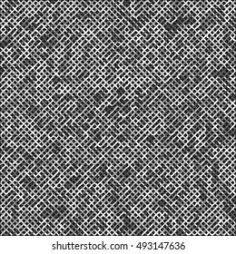 Carpet texture. Fabric textile background. Monochrome. Vector illustration.