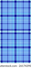 Carpet texture seamless check, gorgeous pattern plaid vector. Single textile tartan fabric background in blue and indigo colors palette.