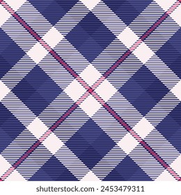 Carpet texture vector textile, apartment plaid background fabric. France seamless tartan pattern check in blue and lavender blush color.