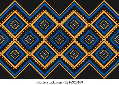 Carpet tribal pattern art. Geometric ethnic seamless pattern traditional. Aztec ethnic ornament print. Mexican style. Design for background, fabric, clothing, carpet, textile, batik, embroidery.