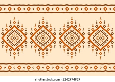 Carpet tribal pattern art. Geometric ethnic seamless pattern traditional. American, Mexican style. Design for background, wallpaper, illustration, fabric, clothing, carpet, textile, batik, embroidery.