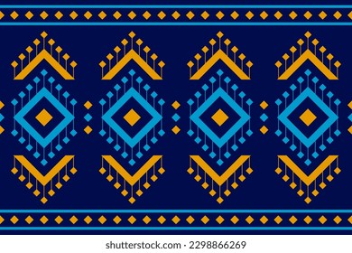 Teppich Stammeskunst. Geometrisches ethnisches nahtloses Muster traditionell. Amerikanischer, mexikanischer Stil. Design für Hintergrund, Illustration, Stoff, Kleidung, Teppich, Teppich, Textilien, Batik, Stickerei.