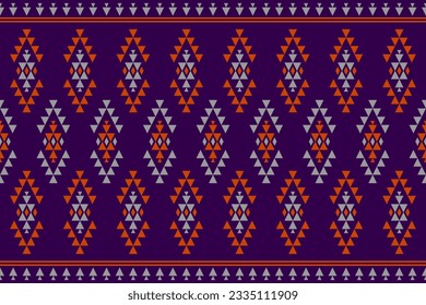 Teppich Stammeskunst. Geometrisches ethnisches nahtloses Muster traditionell. Amerikanischer, mexikanischer Stil. Design für Hintergrund, Tapete, Illustration, Stoff, Kleidung, Teppich, Textilien, Batik, Stickereien.