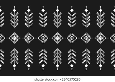 Carpet tribal pattern art. Geometric ethnic seamless pattern traditional. American, Mexican style. Design for background, wallpaper, illustration, fabric, clothing, carpet, textile, batik, embroidery.