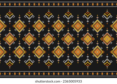 Carpet tribal pattern art. Geometric ethnic seamless pattern traditional. Aztec ethnic ornament print. Mexican style. Design for background, fabric, clothing, carpet, textile, batik, embroidery.