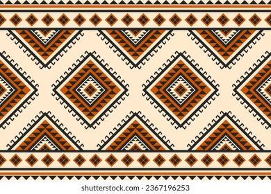 Carpet tribal pattern art. Geometric ethnic seamless pattern traditional. American, Mexican style. Design for background, wallpaper, illustration, fabric, clothing, carpet, textile, batik, embroidery.