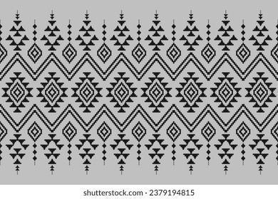 Teppich Stammeskunst. Geometrisches ethnisches nahtloses Muster traditionell. Amerikanischer, mexikanischer Stil. Design für Hintergrund, Tapete, Illustration, Stoff, Kleidung, Teppich, Textilien, Batik, Stickereien.