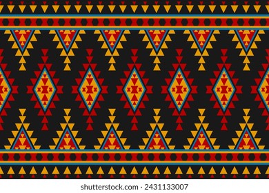 Alfombra tribal patrón art. Geométrico étnico sin fisuras patrón tradicional. Americano, estilo mexicano. Diseño de fondo, papel pintado, ilustración, tela, ropa, alfombra, textil, batik, bordado.