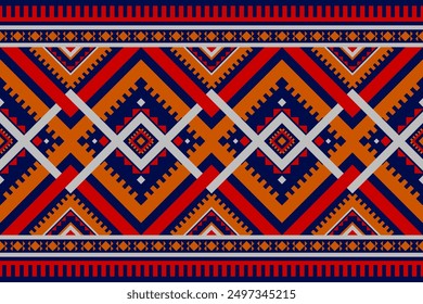 Alfombra de patrón tribal arte. patrón geométrico étnico sin fisuras tradicional. Estilo americano, mexicano. Diseño para el fondo, Fondo de pantalla, ilustración, tela, ropa, alfombra, textil, batik, bordado.