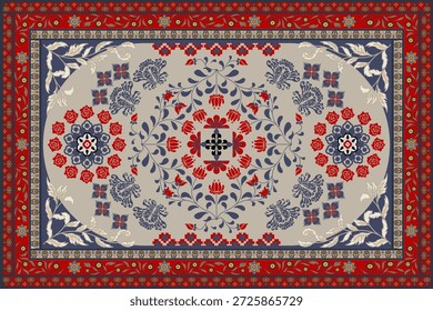  Carpet tribal pattern art. Geometric ethnic seamless pattern traditional. Aztec ethnic ornament print. Mexican style. Design for background, fabric, clothing, carpet, textile, batik, embroidery