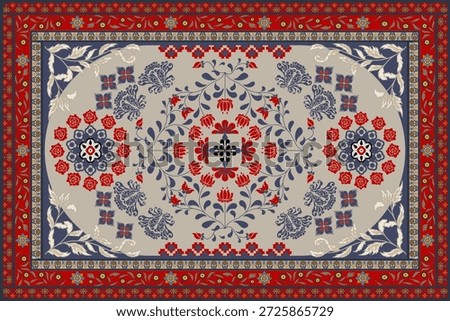  Carpet tribal pattern art. Geometric ethnic seamless pattern traditional. Aztec ethnic ornament print. Mexican style. Design for background, fabric, clothing, carpet, textile, batik, embroidery