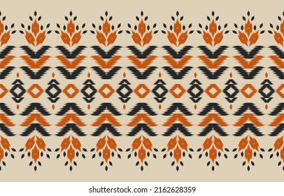 Carpet tribal pattern art. Ikat ethnic seamless pattern. American and Mexican style. for background, wallpaper, illustration, fabric, clothing, carpet, textile, batik, embroidery.
