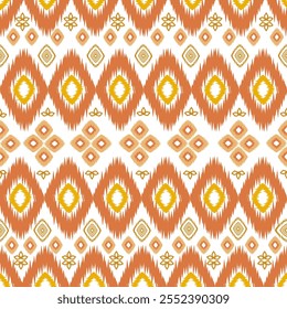 Patrón tribal de alfombra . Patrón étnico Ikat sin fisuras.
