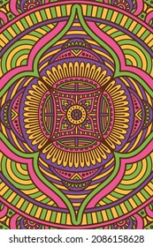diseño de alfombra digital de patrón de plantilla barroco tropical