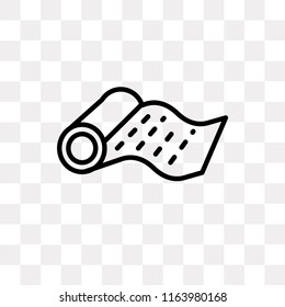 Carpet vector icon isolated on transparent background, Carpet logo concept