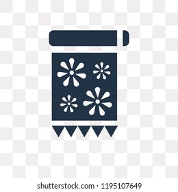 Carpet vector icon isolated on transparent background, Carpet transparency concept can be used web and mobile