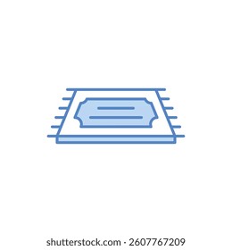 Carpet vector icon stock illustration